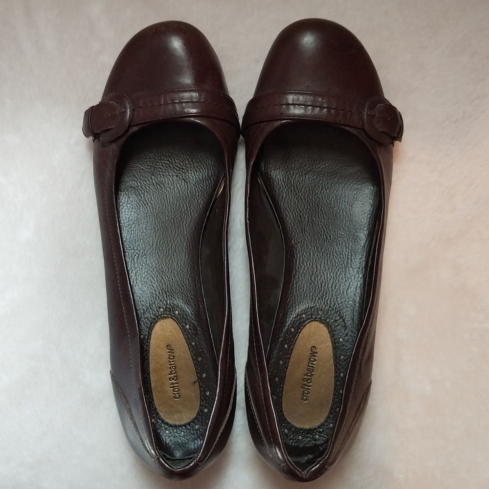 Brown Leather Women's Flats